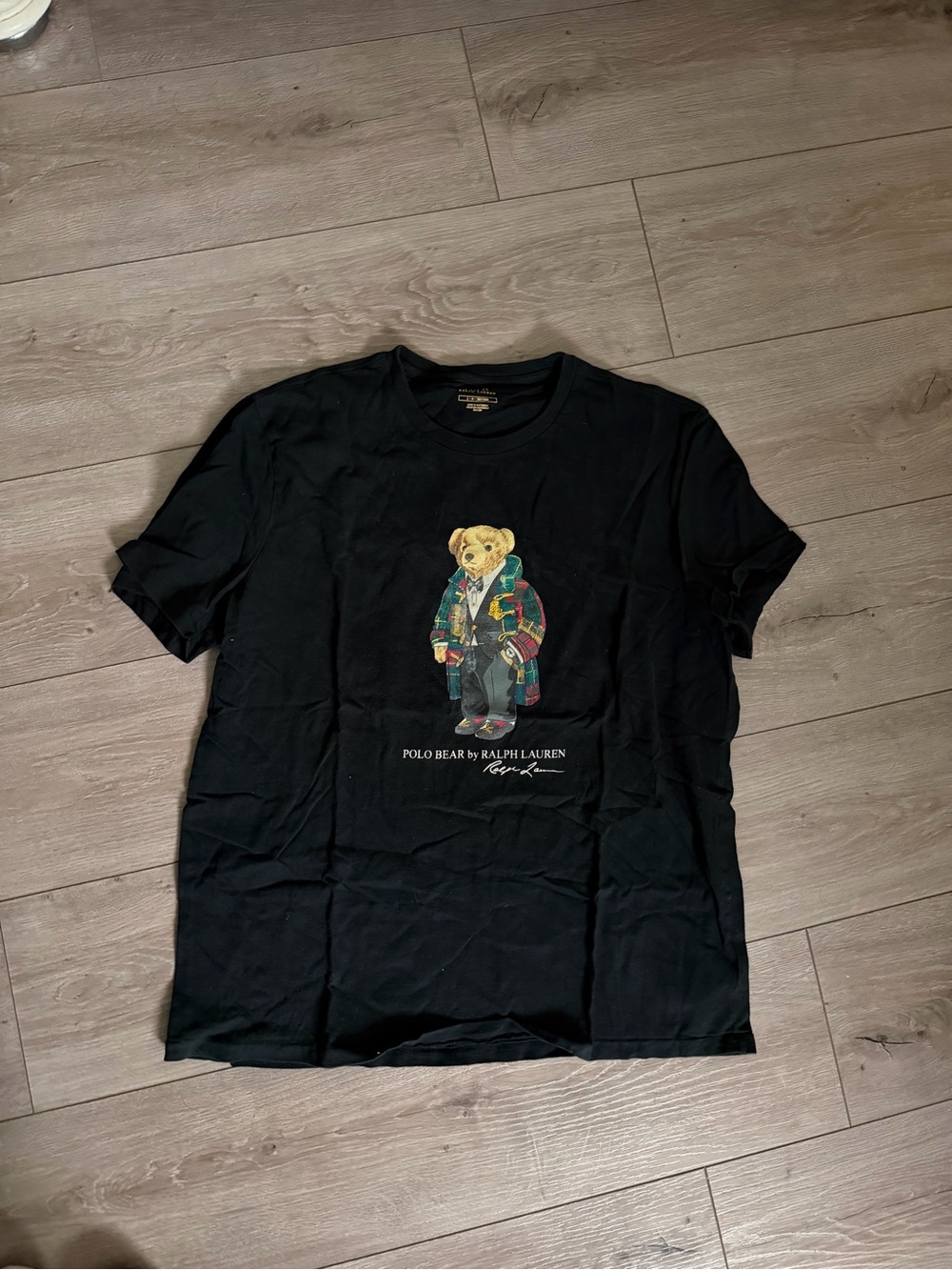 Polo Ralph Lauren Polo Bear Graphic T-Shirt Size Large Black
